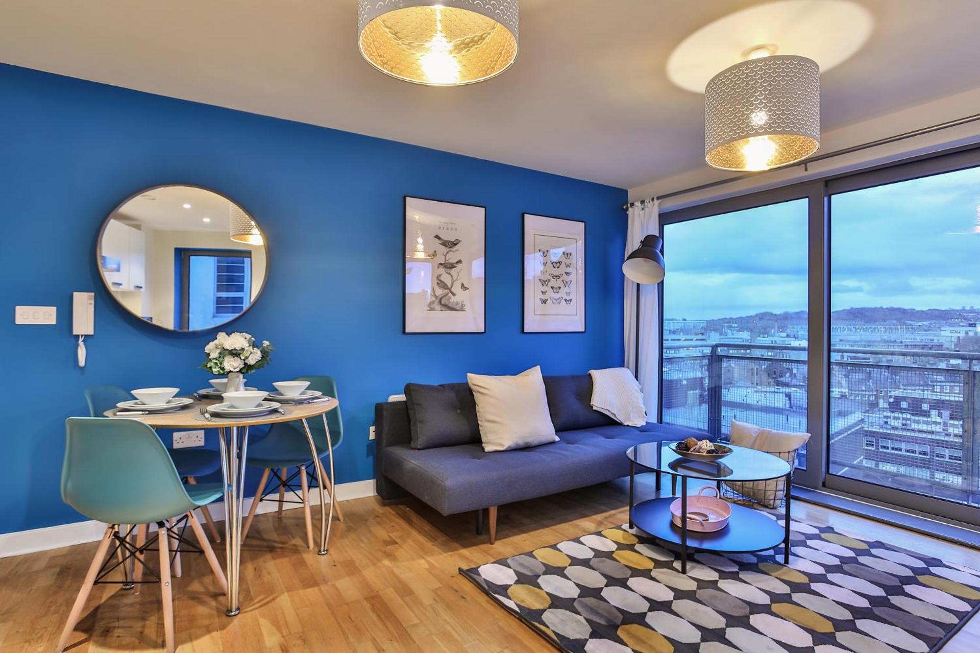 Skyview Apartment By Noknokstay - City Centre With Parking - Group, Family, Business Sheffield Luaran gambar