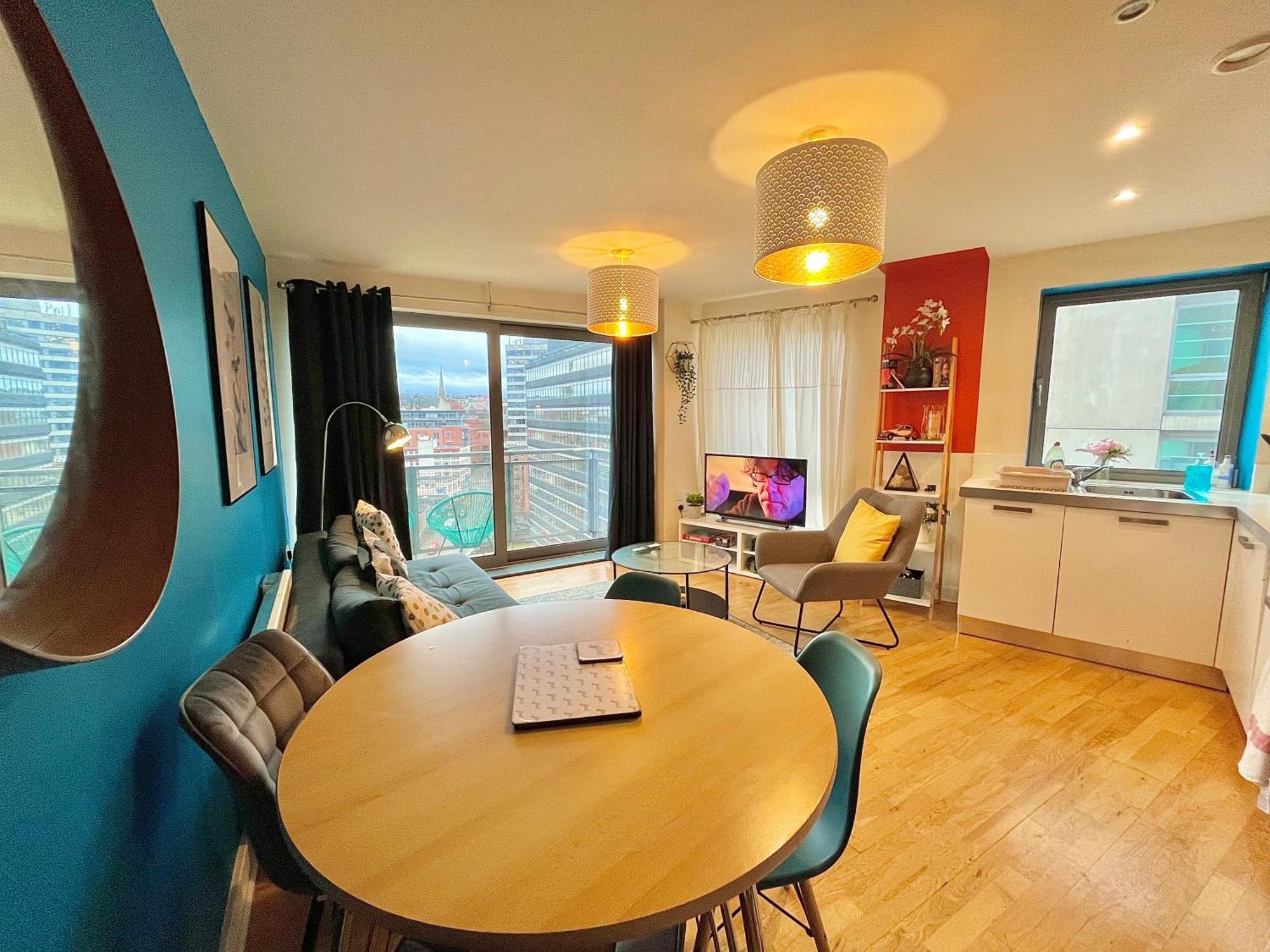 Skyview Apartment By Noknokstay - City Centre With Parking - Group, Family, Business Sheffield Luaran gambar